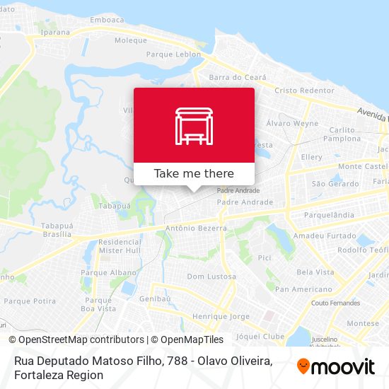 Rua Deputado Matoso Filho, 788 - Olavo Oliveira map