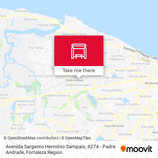 Avenida Sargento Hermínio Sampaio, 4274 - Padre Andrade map