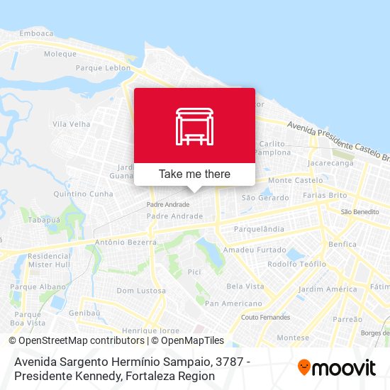 Avenida Sargento Hermínio Sampaio, 3787 - Presidente Kennedy map
