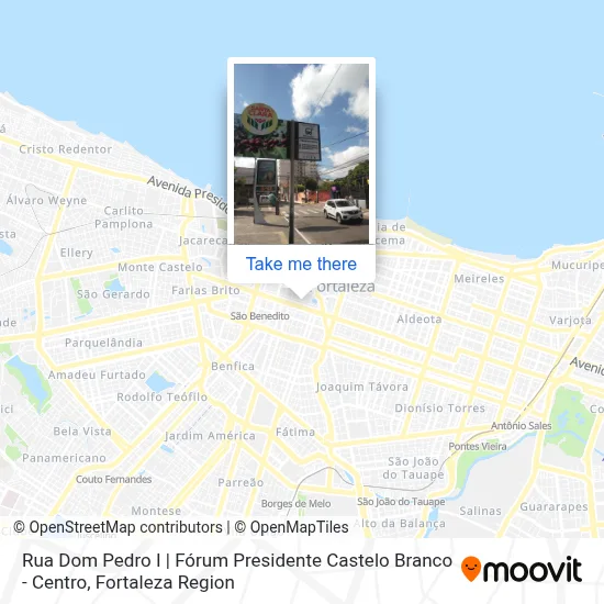 Rua Dom Pedro I | Fórum Presidente Castelo Branco - Centro map