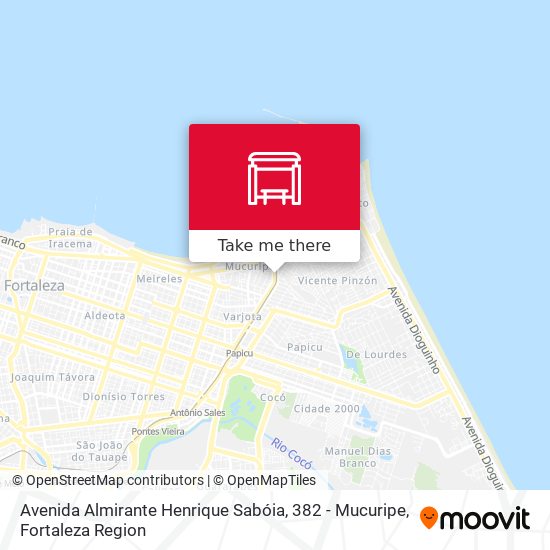 Mapa Avenida Almirante Henrique Sabóia, 382 - Mucuripe