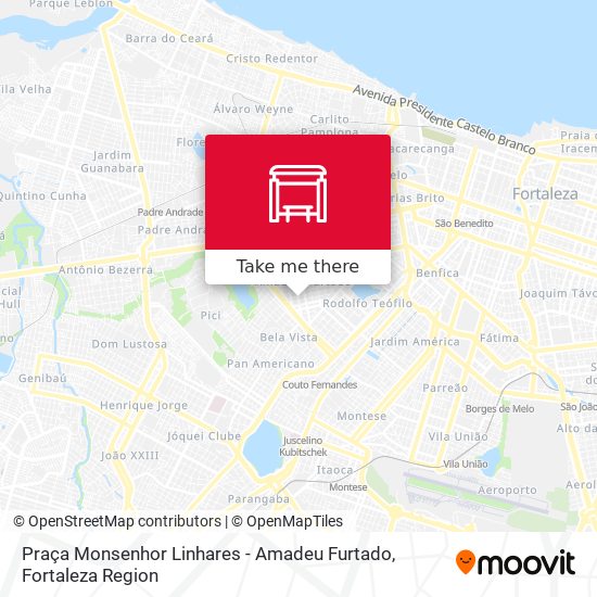 Praça Monsenhor Linhares - Amadeu Furtado map