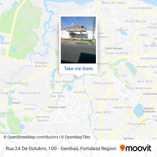 Mapa Rua 24 De Outubro, 100 - Genibaú