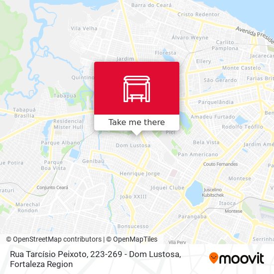Rua Tarcísio Peixoto, 223-269 - Dom Lustosa map