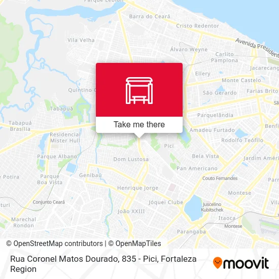 Rua Coronel Matos Dourado, 835 - Pici map