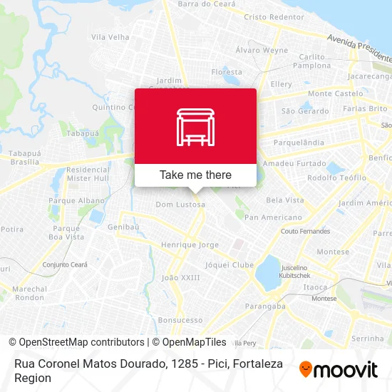 Rua Coronel Matos Dourado, 1285 - Pici map