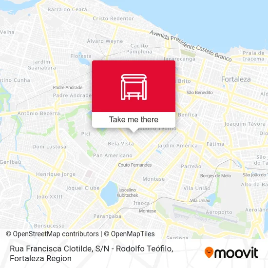 Rua Francisca Clotilde, S / N - Rodolfo Teófilo map