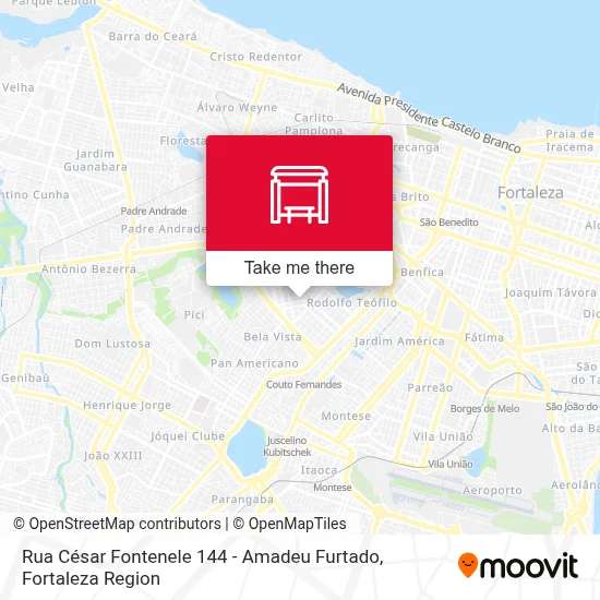 Rua César Fontenele 144 - Amadeu Furtado map