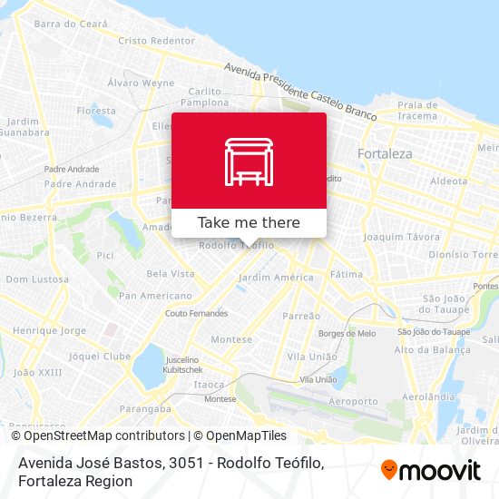 Mapa Avenida José Bastos, 3051 - Rodolfo Teófilo