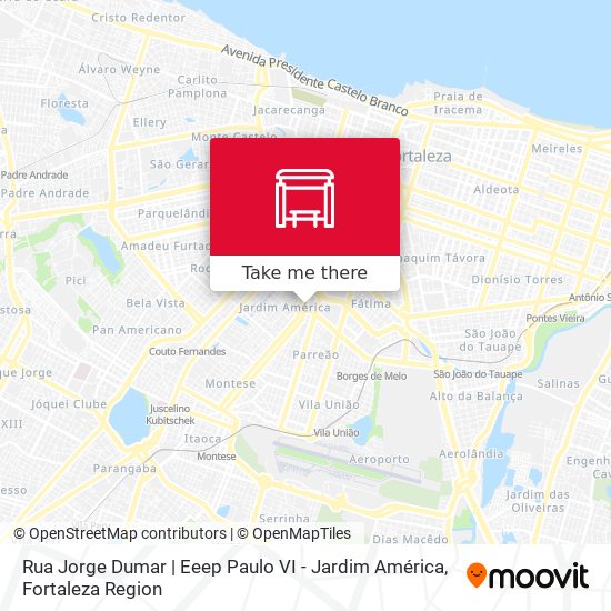 Rua Jorge Dumar | Eeep Paulo VI - Jardim América map