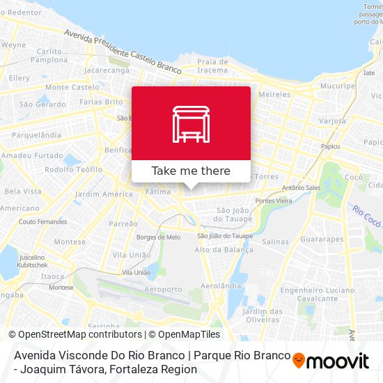 Mapa Avenida Visconde Do Rio Branco | Parque Rio Branco - Joaquim Távora