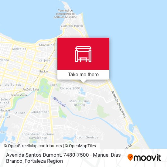 Avenida Santos Dumont, 7480-7500 - Manuel Dias Branco map