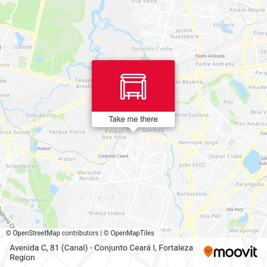 Avenida C, 81 (Canal) - Conjunto Ceará I map