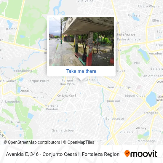 Avenida E, 346 - Conjunto Ceará I map