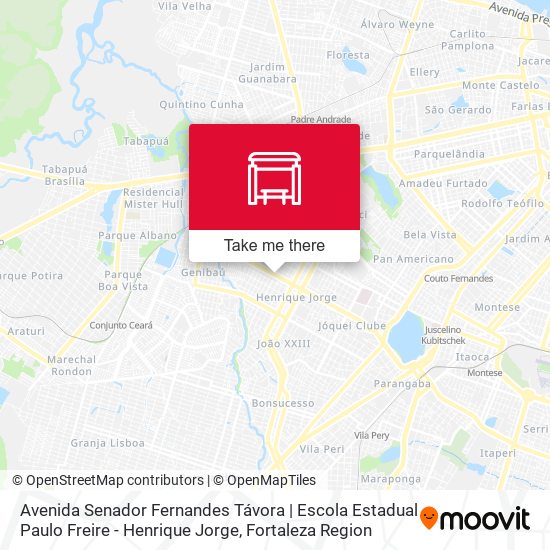 Avenida Senador Fernandes Távora | Escola Estadual Paulo Freire - Henrique Jorge map