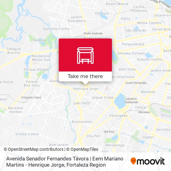 Avenida Senador Fernandes Távora | Eem Mariano Martins - Henrique Jorge map