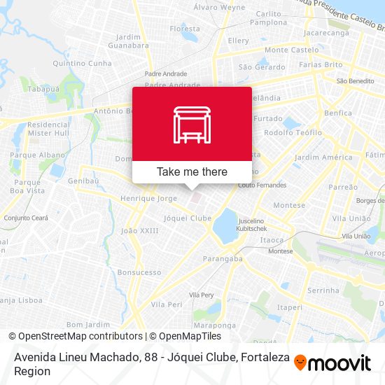 Avenida Lineu Machado, 88 - Jóquei Clube map