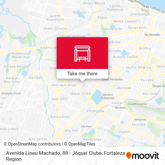 Avenida Lineu Machado, 88 - Jóquei Clube map
