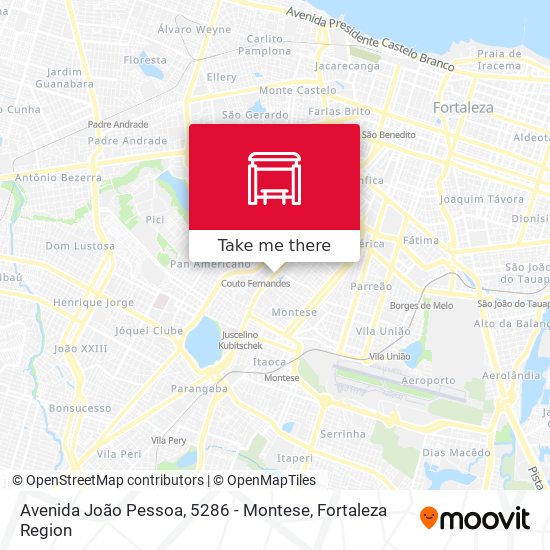 Mapa Avenida João Pessoa, 5286 - Montese