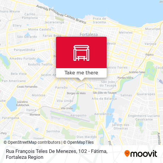 Rua François Téles De Menezes, 102 - Fátima map