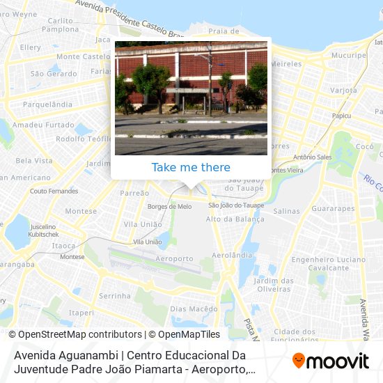 Avenida Aguanambi | Centro Educacional Da Juventude Padre João Piamarta - Aeroporto map