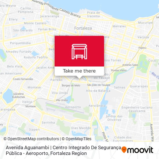 Mapa Avenida Aguanambi | Centro Integrado De Segurança Pública - Aeroporto