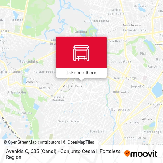 Avenida C, 635 (Canal) - Conjunto Ceará I map