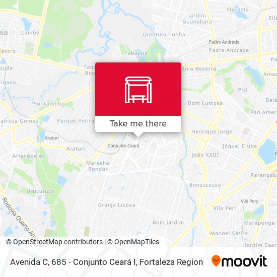 Avenida C, 685 - Conjunto Ceará I map