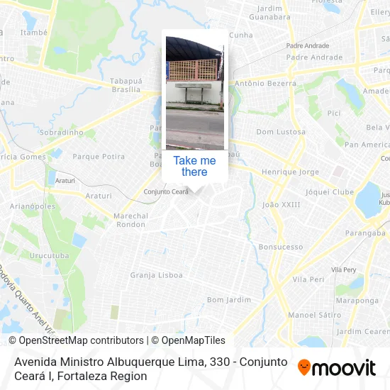 Avenida Ministro Albuquerque Lima, 330 - Conjunto Ceará I map