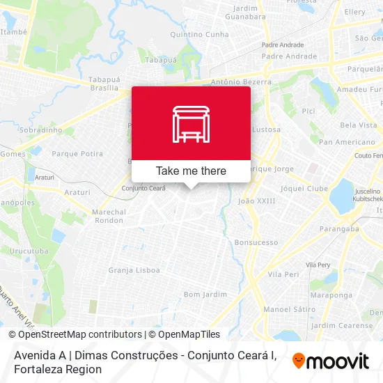 Avenida A | Dimas Construções - Conjunto Ceará I map