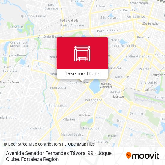 Avenida Senador Fernandes Távora, 99 - Jóquei Clube map