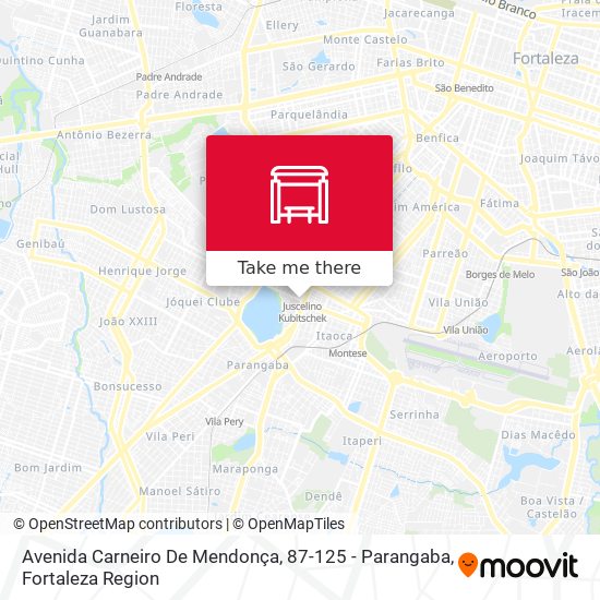 Avenida Carneiro De Mendonça, 87-125 - Parangaba map