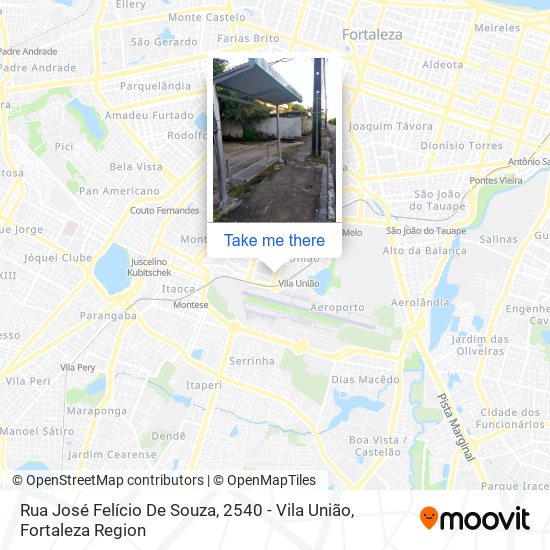 Rua José Felício De Souza, 2540 - Vila União map