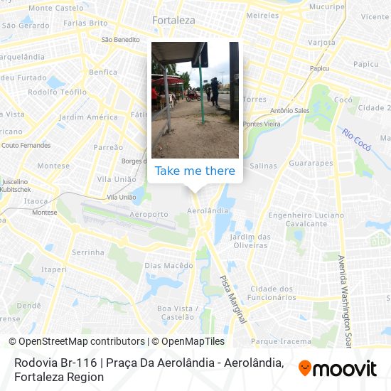 Rodovia Br-116 | Praça Da Aerolândia - Aerolândia map