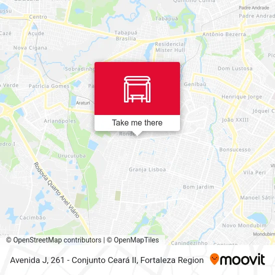 Avenida J, 261 - Conjunto Ceará II map