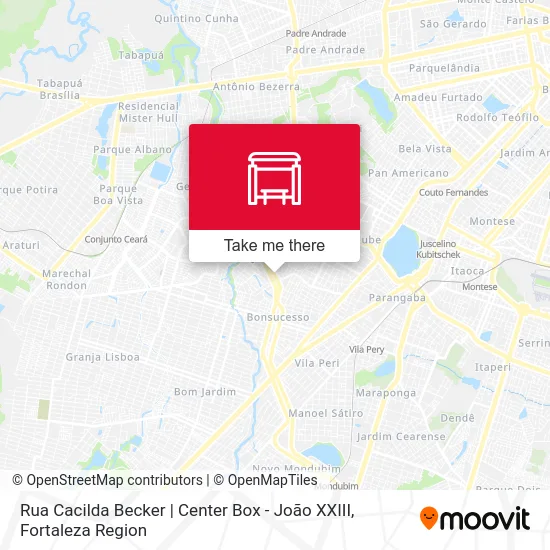 Rua Cacilda Becker | Center Box - João XXIII map