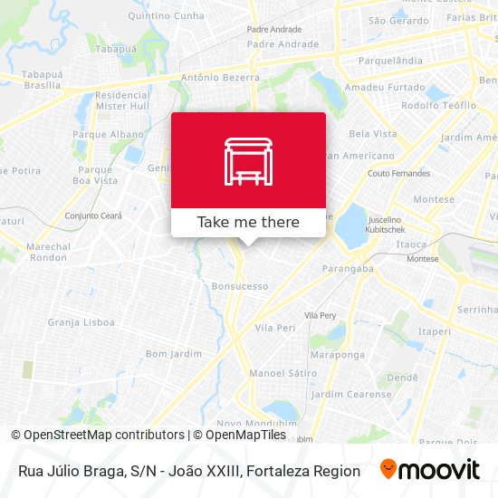 Rua Júlio Braga, S / N - João XXIII map