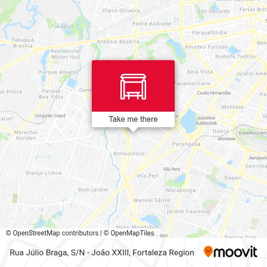 Rua Júlio Braga, S / N - João XXIII map