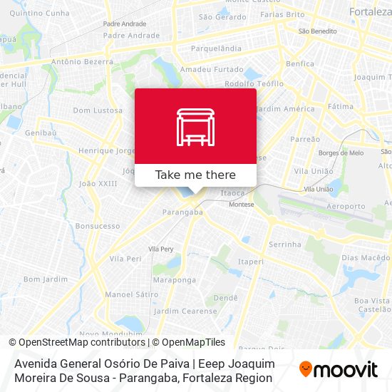 Avenida General Osório De Paiva | Eeep Joaquim Moreira De Sousa - Parangaba map