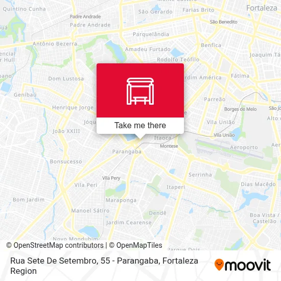 Rua Sete De Setembro, 55 - Parangaba map
