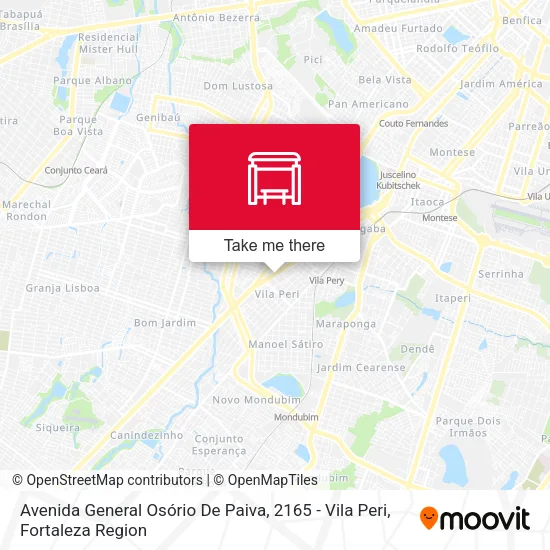 Avenida General Osório De Paiva, 2165 - Vila Peri map