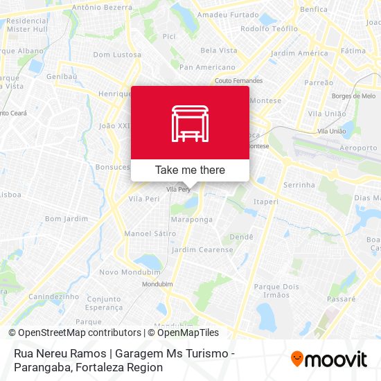 Rua Nereu Ramos | Garagem Ms Turismo - Parangaba map