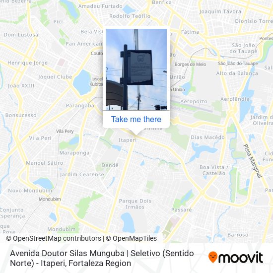 Mapa Avenida Doutor Silas Munguba | Seletivo (Sentido Norte) - Itaperi