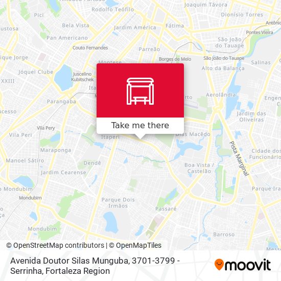 Mapa Avenida Doutor Silas Munguba, 3701-3799 - Serrinha