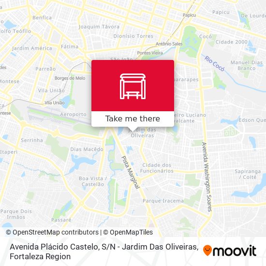 Avenida Plácido Castelo, S / N - Jardim Das Oliveiras map