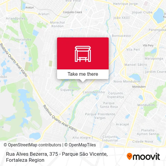 Rua Alves Bezerra, 375 - Parque São Vicente map