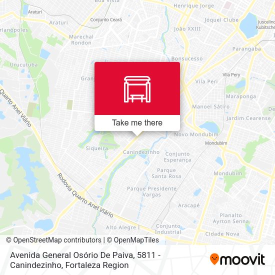 Avenida General Osório De Paiva, 5811 - Canindezinho map