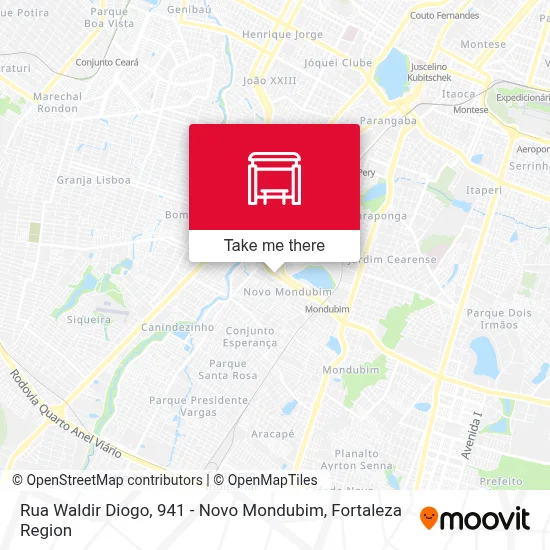 Rua Waldir Diogo, 941 - Novo Mondubim map