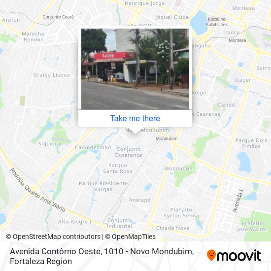 Avenida Contôrno Oeste, 1010 - Novo Mondubim map