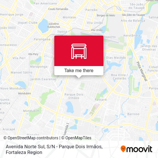 Avenida Norte Sul, S / N - Parque Dois Irmãos map